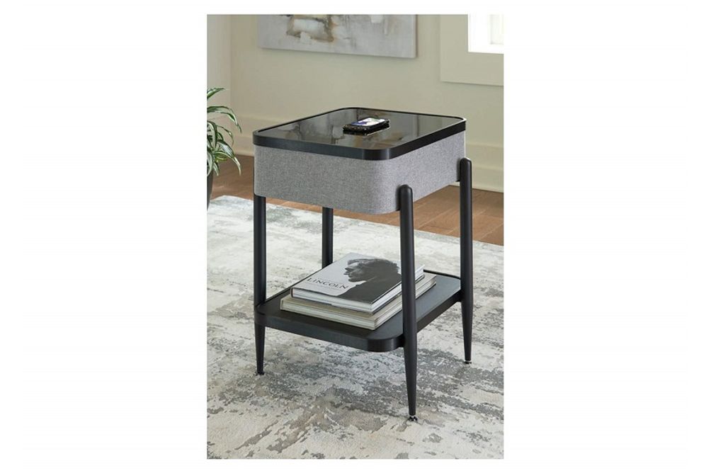 Jorvalee Accent Table with Bluetooth and Speaker