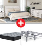 Signature Design by Ashley Gerridan 5-Piece King Bedroom Set + Mattress + Bed Frame Bundle