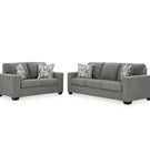 Signature Design by Ashley Deltona-Graphite Sofa and Loveseat