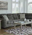 Signature Design by Ashley Lonoke 2-Piece Sectional with Chaise Gunmetal - Sample Room View