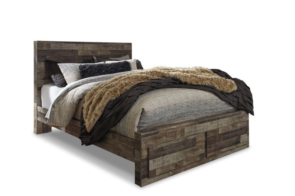 Benchcraft Derekson 6-Piece Queen Bedroom Set + Mattress Bundle- Bed