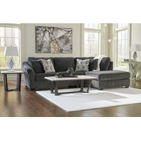 Signature Design by Ashely Biddeford 2-Piece Sectional with Chaise - Sample Room View