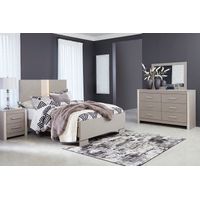 6PC Surancha Queen Panel Bed, DR, MR, NS