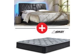 Signature Design by Ashley Beckilore King Bed + Mattress