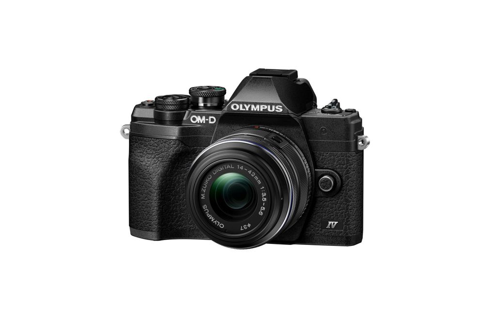 Olympus- E-M10 Mark IV 20.3 Megapixel Mirrorless Camera with Lens- Black