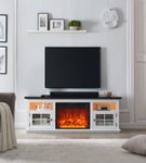 72” Richmond EZ Set Up Fireplace Console White