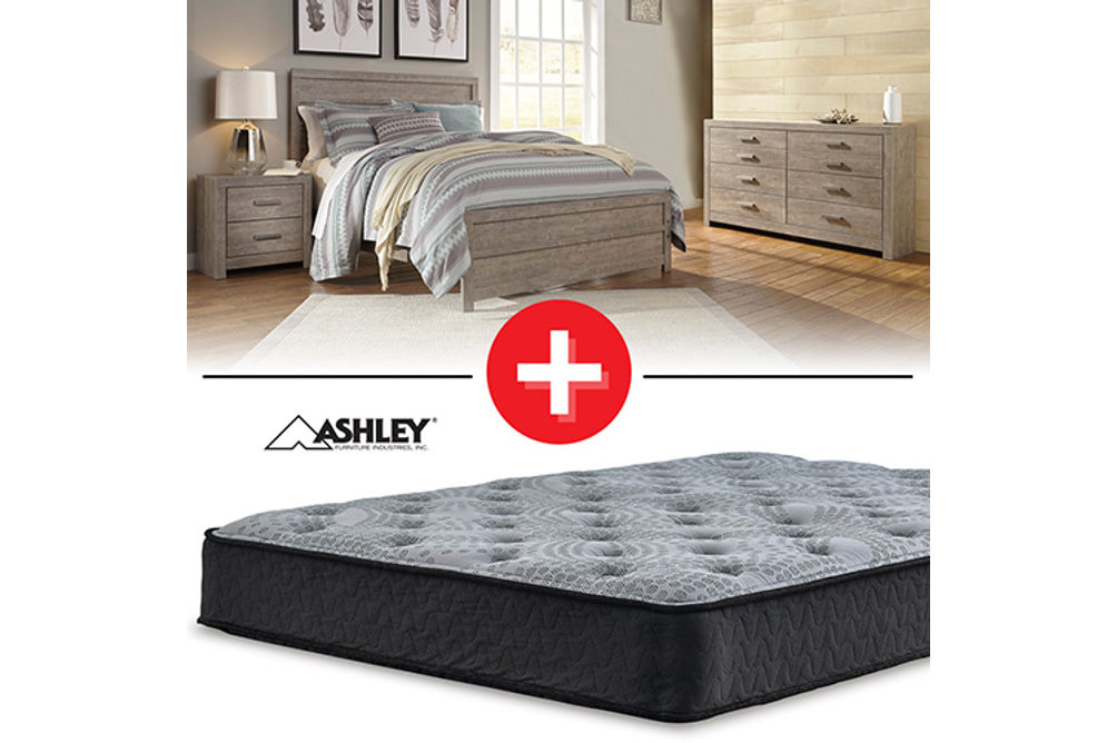 Signature Design by Ashley Culverbach 5-Piece Queen Panel Bedroom Set + Mattress Bundle