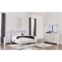 Signature Design by Ashley Zyniden Queen 6-Piece Bedroom Set - Sample Room View