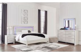 Signature Design by Ashley Zyniden King 6-Piece Bedroom Set - Sample Room View