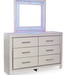 Signature Design by Ashley Zyniden King 6-Piece Bedroom Set - Dresser and Mirror