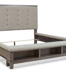 Signature Design by Ashley Hallanden King Upholstered Panel Bed with Storage