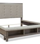 Signature Design by Ashley Hallanden King Upholstered Panel Bed with Storage 