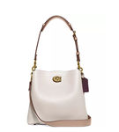 Coach Colorblock Leather Willow Bucket Bag- Chalk