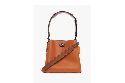 Coach Colorblock Leather Willow Bucket Bag in color Canyon