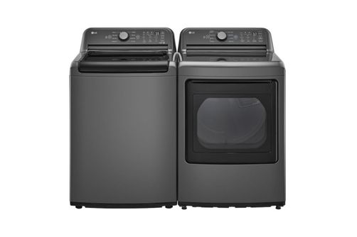 LG 5.0 Cu. Ft. Top Load Washer + 7.3 Cu. Ft. Gas Dryer- Black