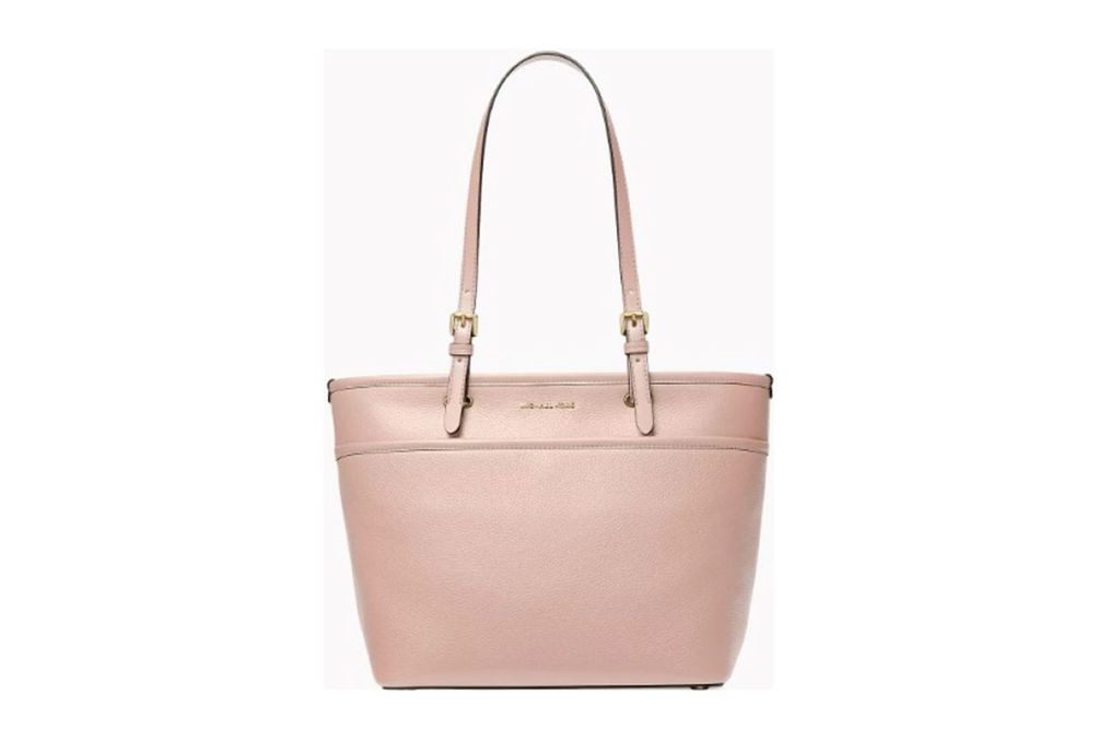 Michael Kors Winston Medium Top Zip Pocket Tote- Soft Pink