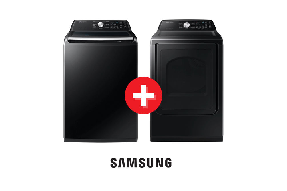 Samsung 4.6 Cu. Ft. Washer + 7.4 Cu. Ft. Electric Dryer