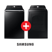 Samsung 4.6 Cu. Ft. Washer + 7.4 Cu. Ft. Electric Dryer