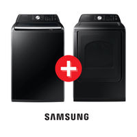 Samsung 4.6 Cu. Ft. Washer + 7.4 Cu. Ft. Gas Dryer