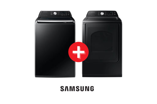 Samsung 4.6 Cu. Ft. Washer + 7.4 Cu. Ft. Gas Dryer