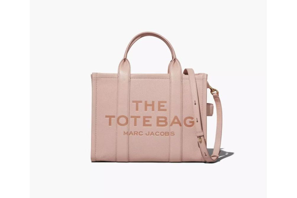 Marc Jacobs The Leather Medium Tote Bag- Rose