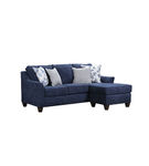 Lane Furniture Prelude-Navy Sofa Chaise - Side Angle View