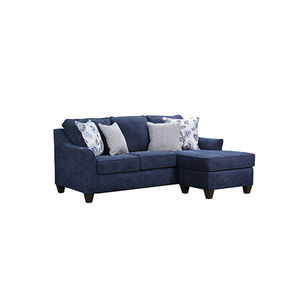 Lane Furniture Prelude-Navy Sofa Chaise - Side Angle View