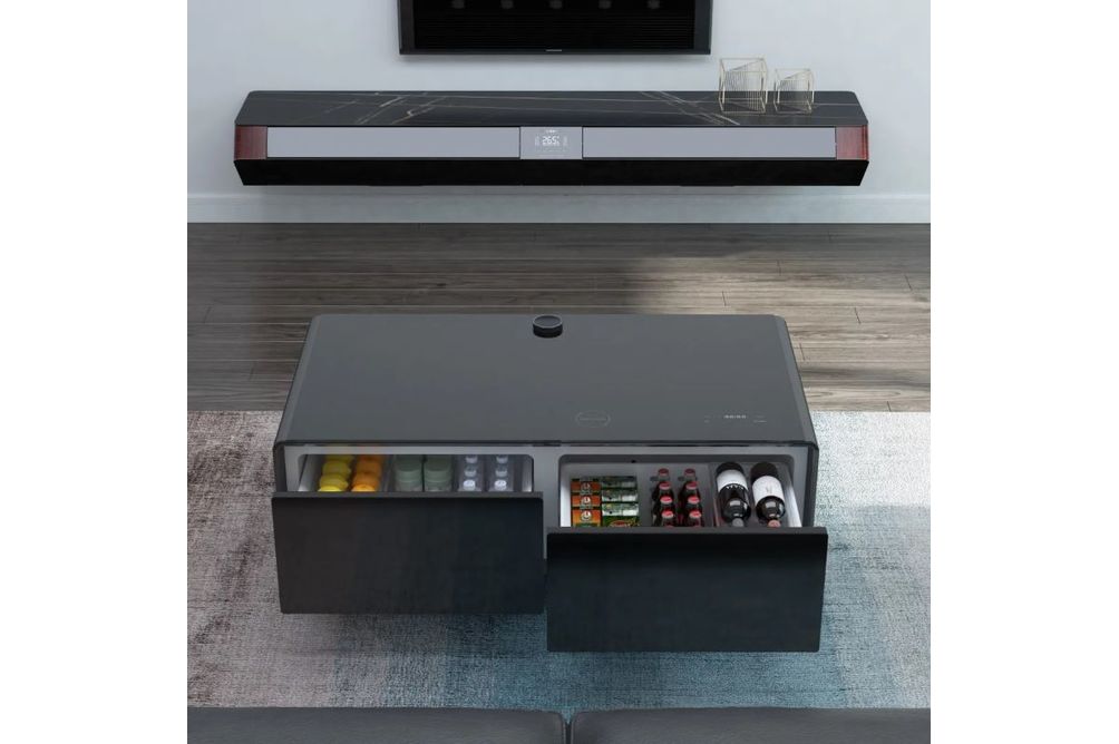 Epsilon Coffee Table with Speaker and Refrigerator at Rent-A-Center