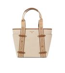 Michael Kors Maeve Large Open Tote - Natural and Acorn