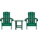OSC Designs - Adirondack Chairs with Side Table - Green