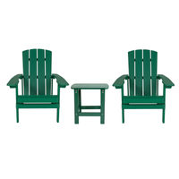 OSC Designs - Adirondack Chairs with Side Table - Green