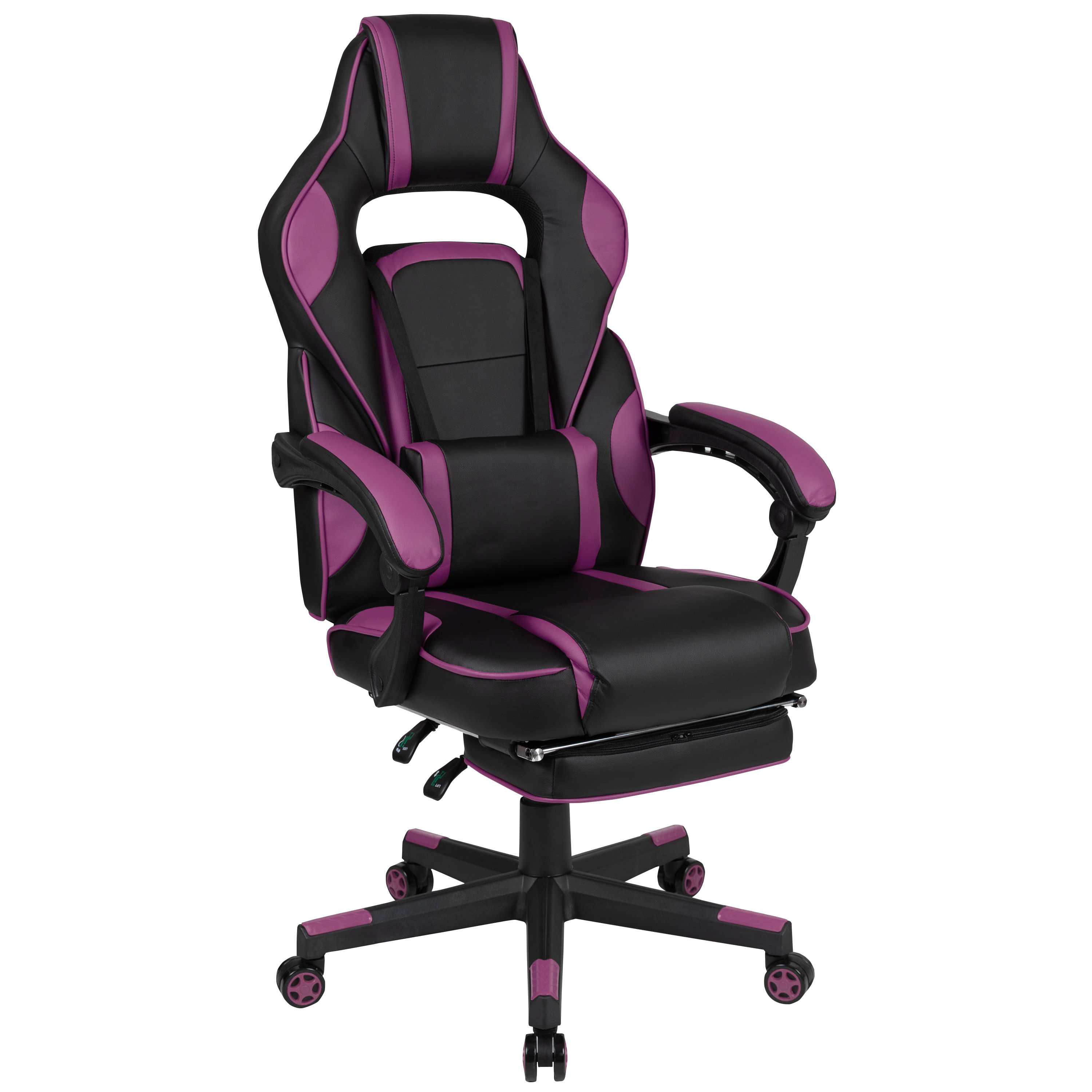 The Seat Cushion Has USB Heat Dissipation, and The Seat Height Can Be Adjusted to Rotate The Racing Video Game Chair - Black