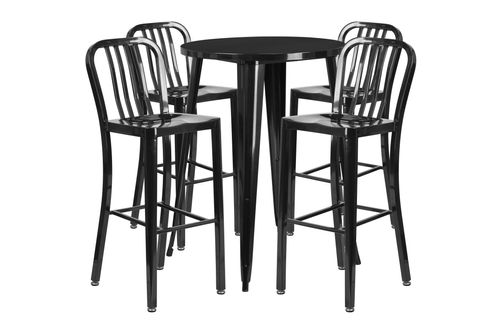 OSC Designs - Metal Round Table with 4 Stools