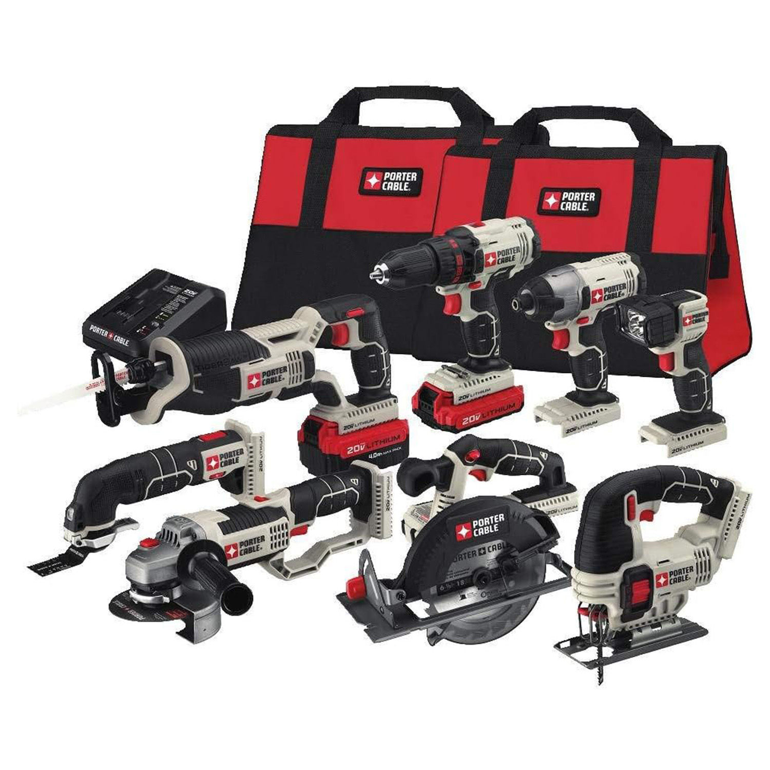 Rent-To-Own Porter Cable 8 Tool 20v Max Power Tool Combo Kit