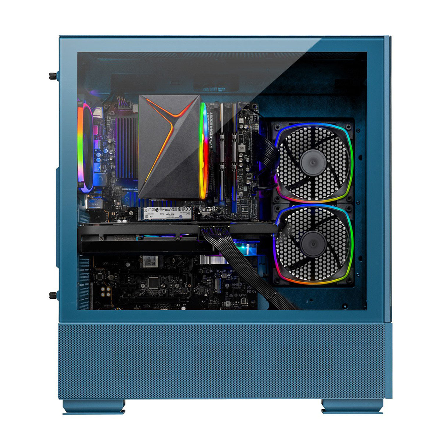 Rent-To-Own Skytech Gaming Azure 2.0 Blue and 27in monitor Bundle