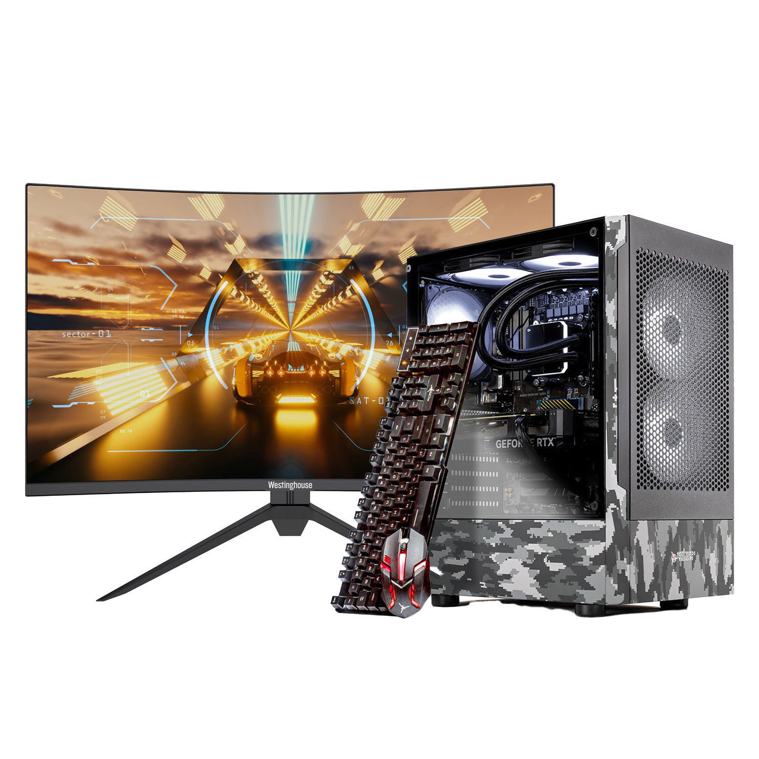 Skytech, Ghost Camo Desktop w/ 27