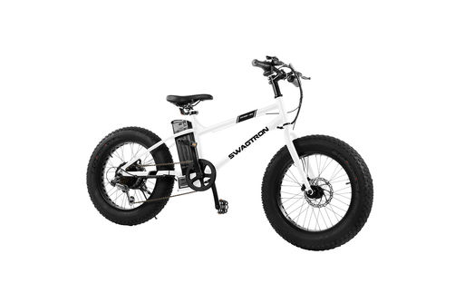 Swagtron - EB6 Kids Fat Tire Electric Bike: Whit