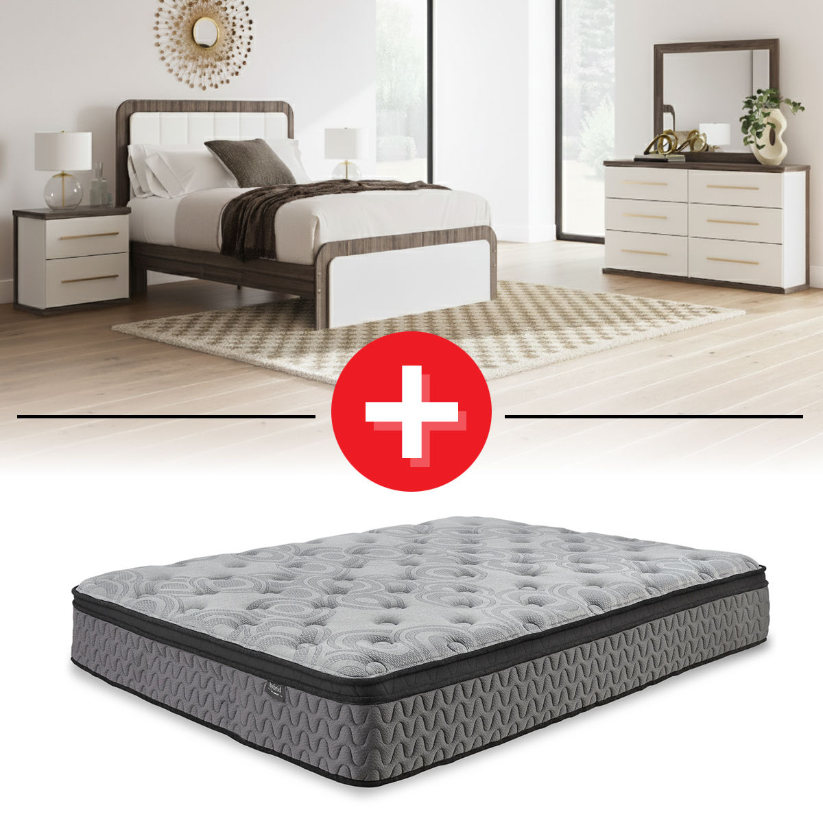 Rent-To-Own Signature Design By Ashley Kendanport Queen Bed Set +