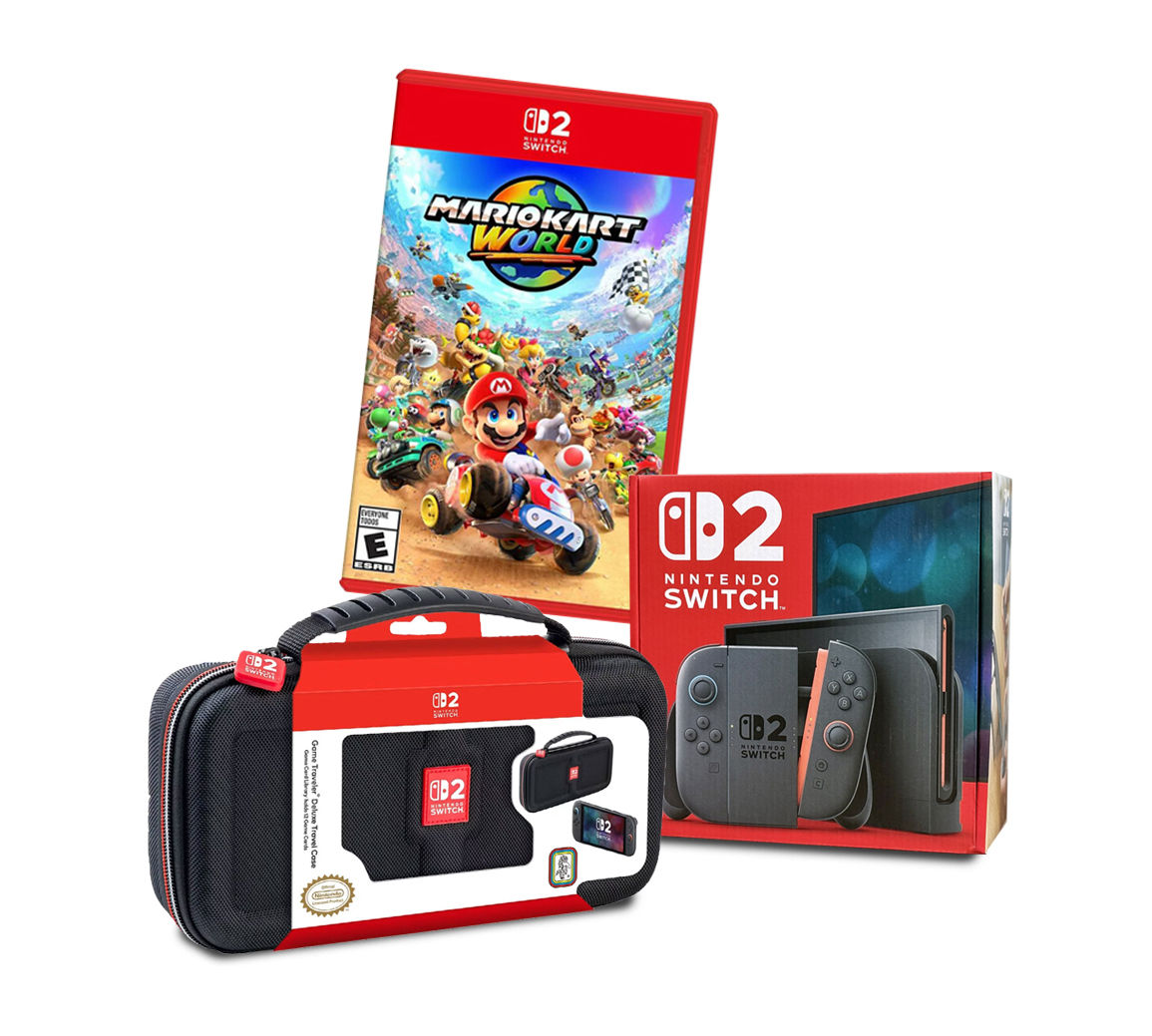 Nintendo Switch 2台 Rent-To-Own Nintendo Switch 2 Console w/Mario Kart game, case and