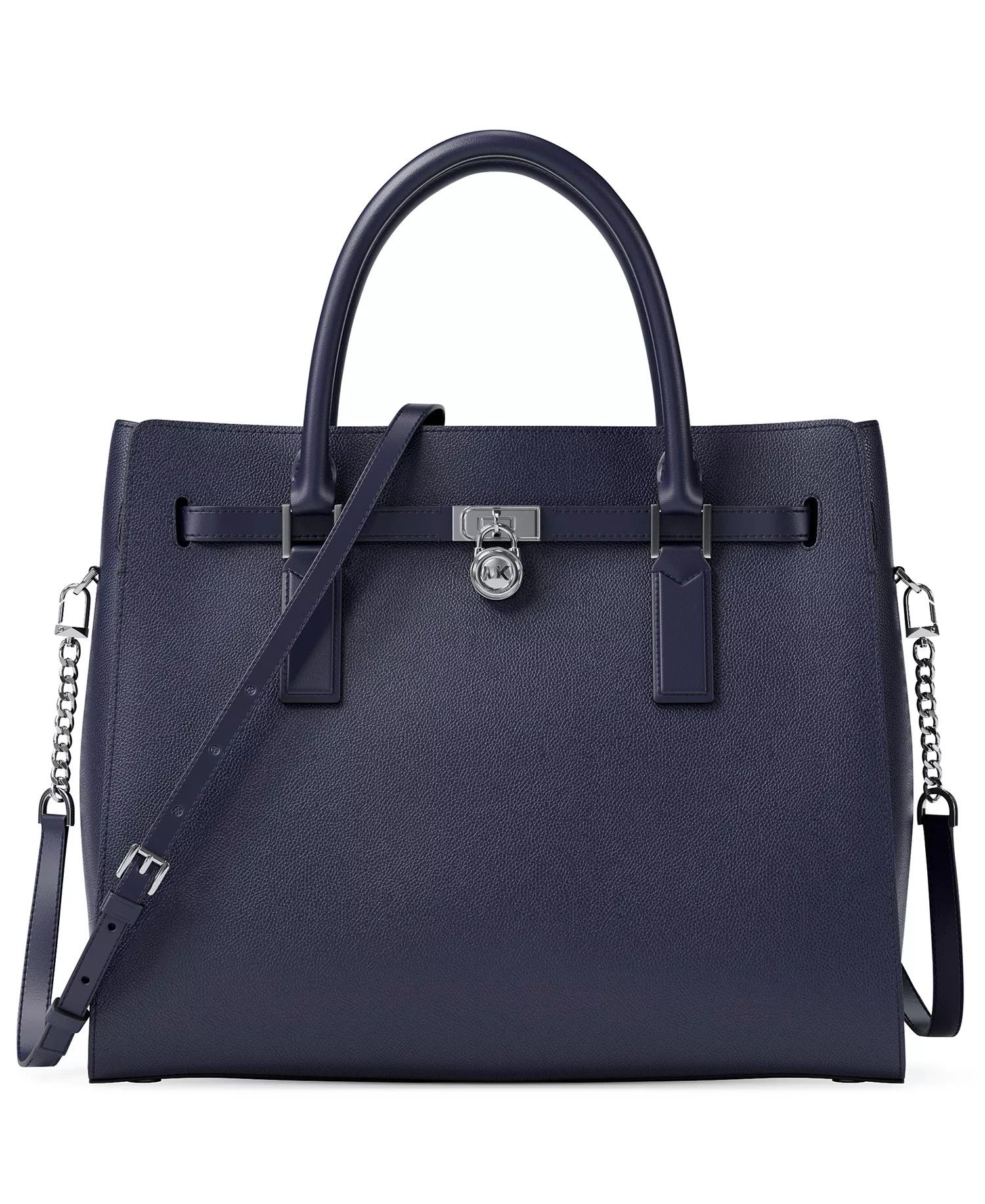 Rent-To-Own Michael Kors Hamilton Moderne Large Satchel - Dress Blue |  Rent-A-Center