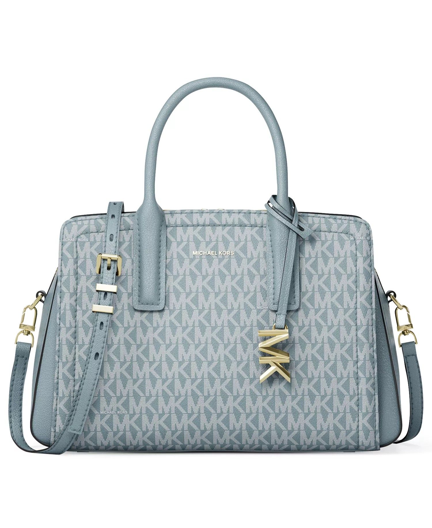 Rent-To-Own Michael Kors Laila Signature Small Satchel - Chambray