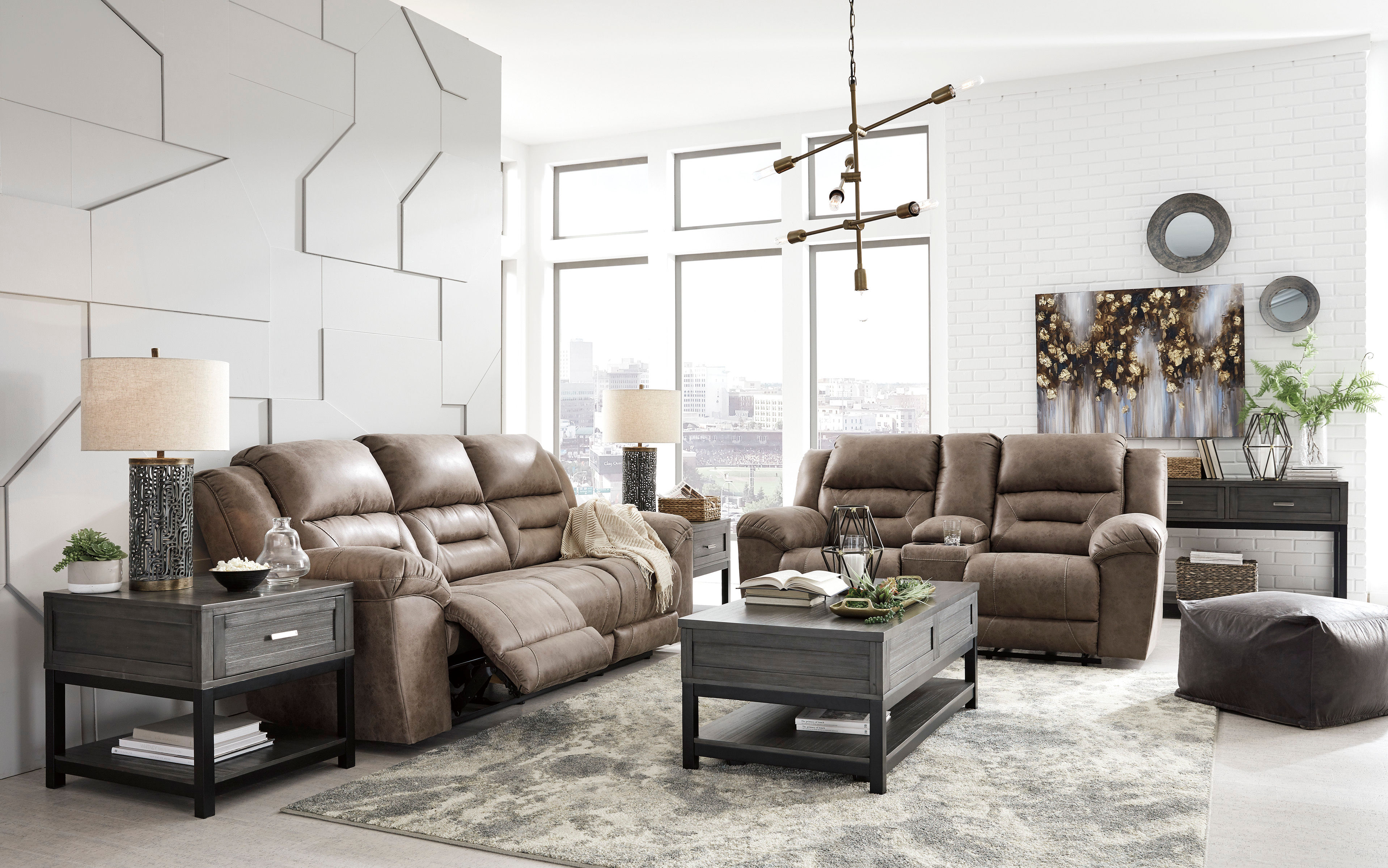 Rent-To-Own Signature Design by Ashley Stoneland Reclining Sofa