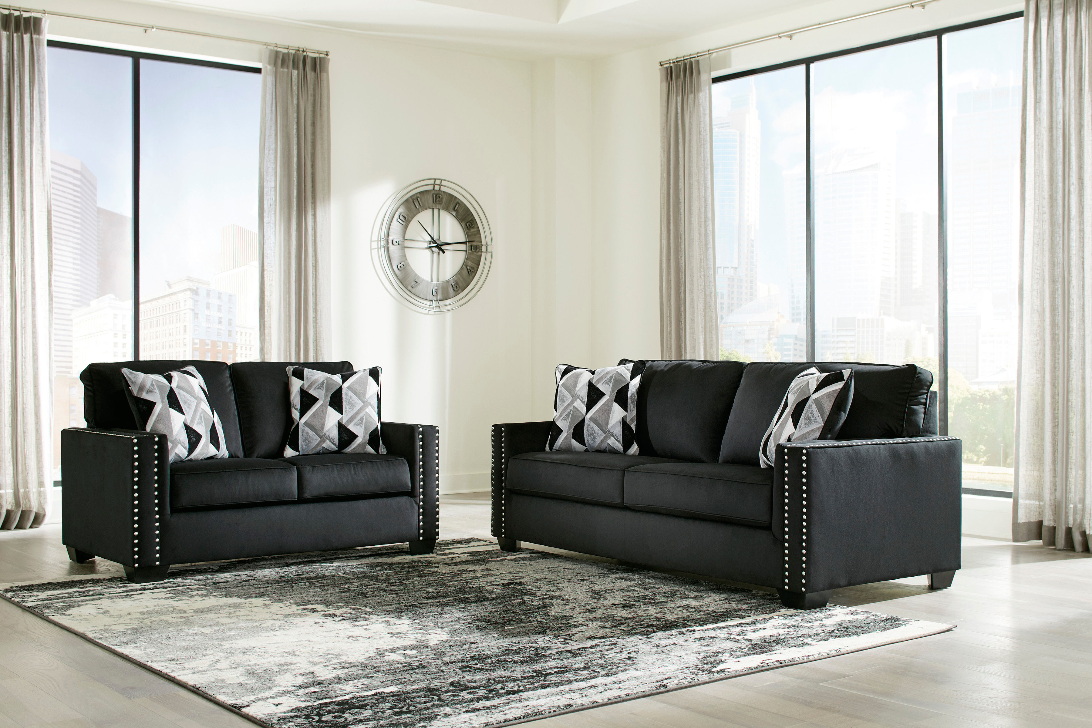 Rent-To-Own 2-Piece Gleston Sofa and Loveseat - Onyx | Rent-A-Center