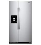 21 cu ft Side-by-Side Refrigerator, Stainless