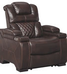 Signature Design by Ashley Warnerton Power Recliner-Chocolate