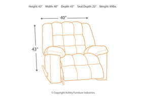 Signature Design by Ashley Ludden Recliner-Sand