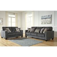 2 PC Gavril-SmokeSofa and Loveseat