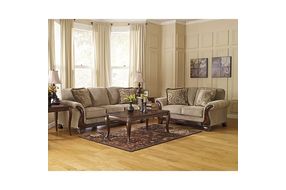 2PC Lanett-BarleySofa and Loveseat