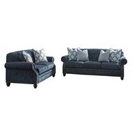 2PC LaVernia-NavySofa and Loveseat