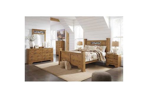 6PC Bittersweet BedroomQNPoster Bed, DR, MR, NS